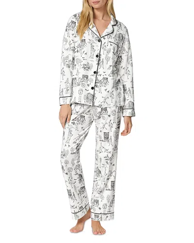 Bedhead Pajamas Printed Long Sleeve Classic Pajama Set - Exclusive In Gray