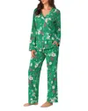 Bedhead Pajamas Print Stretch Organic Cotton Jersey Crop Pajamas In Forever Floral