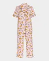 Bedhead Pajamas Print Stretch Organic Cotton Jersey Crop Pajamas In Tennis Cheetahs