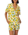 Bedhead Pajamas Printed Short Sleeve Boxer Pajama Set In Main Squeeze