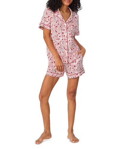 Bedhead Pajamas Print Stretch Organic Cotton Jersey Short Pajamas In Paris Je Taime