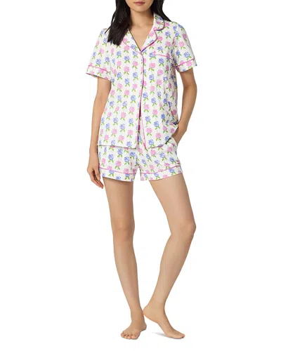 Bedhead Pajamas Short Sleeve Classic Shorty Stretch Jersey Pajama Set In Multi