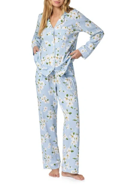 Bedhead Pajamas Stretch Cotton Jersey Pajamas In Blue