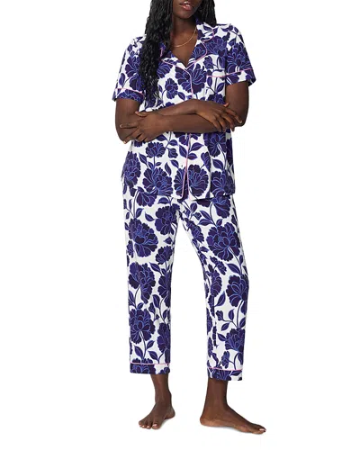 Bedhead Pajamas Stretch Jersey Cropped Pajama Set In Multi