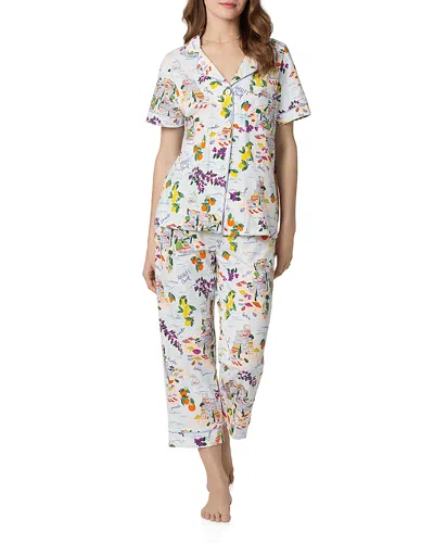 Bedhead Pajamas Stretch Jersey Cropped Pajama Set In Multi