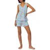 Bedhead Pajamas Stretch Organic Cotton Jersey Short Pajamas In Marina Grande