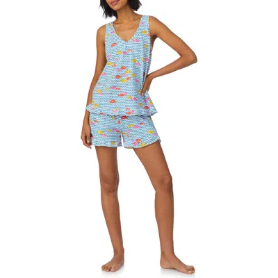 Bedhead Pajamas Stretch Organic Cotton Jersey Short Pajamas In Marina Grande