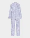 Bedhead Pajamas Striped Floral-print Pajama Set In Fairytale Forest