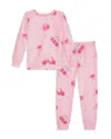 Bedhead Pajamas Unisex Printed Long Sleeved Pajama Set - Little Kid, Big Kid In Pink