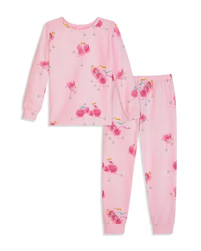Bedhead Pajamas Unisex Printed Long Sleeved Pajama Set - Little Kid, Big Kid In Pink
