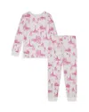 Bedhead Pajamas Unisex Printed Long Sleeved Pajama Set - Little Kid, Big Kid In Pink