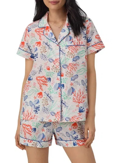 Bedhead Pajamas Women's Coral Reef Cotton-silk Short Pajamas