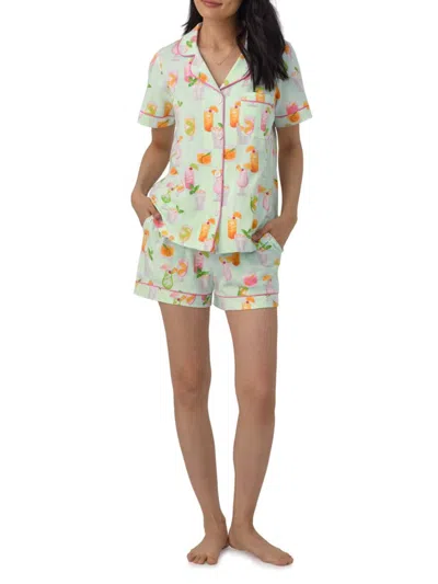 Bedhead Pajamas Women's Summer Sips Boxer Short-sleeve Pajamas