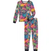 BEDHEAD PAJAMAS BEDHEAD PAJAMAS X TRINA TURK KIDS' JUNGLE FITTED TWO-PIECE PAJAMAS