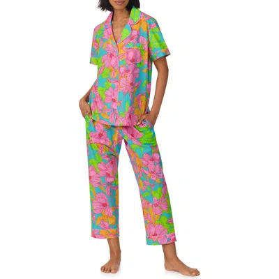 Bedhead Pajamas X Trina Turk Print Crop Organic Cotton Pajamas