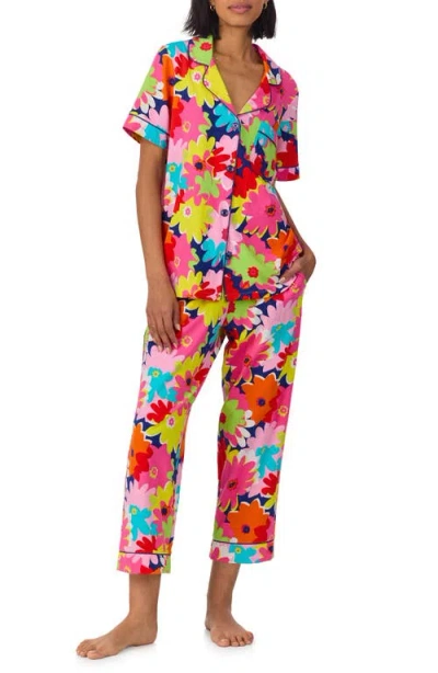 Bedhead Pajamas X Trina Turk Print Crop Stretch Jersey Pajamas
