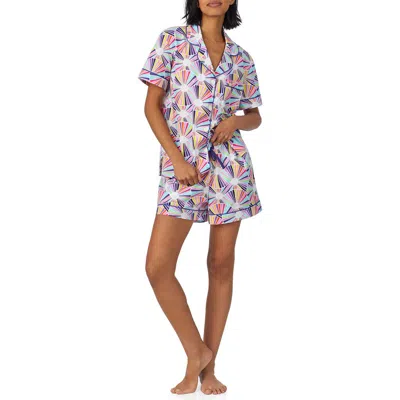 Bedhead Pajamas X Trina Turk Print Poplin Short Pajamas In Fanfare