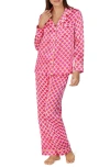 Bedhead Pajamas X Trina Turk Print Silk Pajamas In Scallop