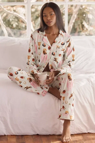 Bedhead Pjs A Day At The Derby Pajama Set In Multi