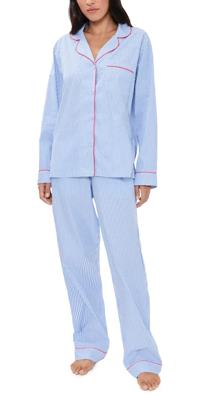 Bedhead Pjs Classic Cotton Poplin Pajama Set French Stripe