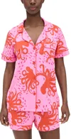 Bedhead Pjs Cotton Jersey Knit Classic Shorty Pj Set Sea Dreamers