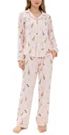 Bedhead Pjs Cotton Knit Long Sleeve Long Pj Set Pop Fizz Clink In Pop Fizz Clink