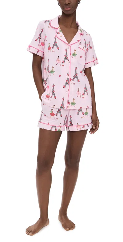Bedhead Pjs Cotton Knit Short Sleeve Short Pj Set Tres Chic