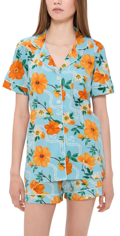 Bedhead Pjs Golden Breeze Pajama Set Golden Breeze In Blue