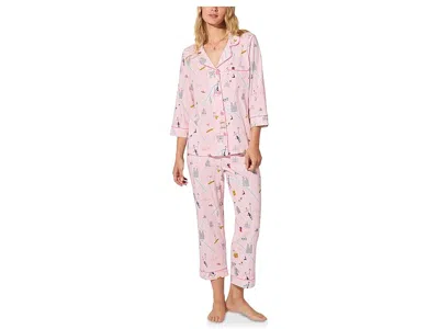 Bedhead Pjs Organic Cotton Flannel Twill 3/4 Sleeve Pj Set