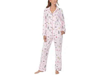 Bedhead Pjs Organic Cotton Long Sleeve Classic Pj Set In Pink
