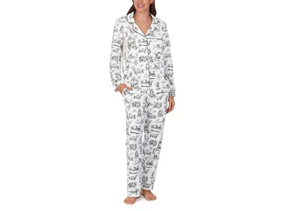 Bedhead Pjs Organic Cotton Long Sleeve Classic Pj Set Women's Pajama Sets Alice In Wonderland: Sm (us 4-6) In Multi