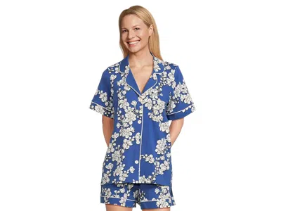 Bedhead Pjs Organic Cotton Short Sleeve Pajama In Blue