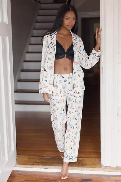 Bedhead Pjs Puppy Piazza Pajama Set In Multi