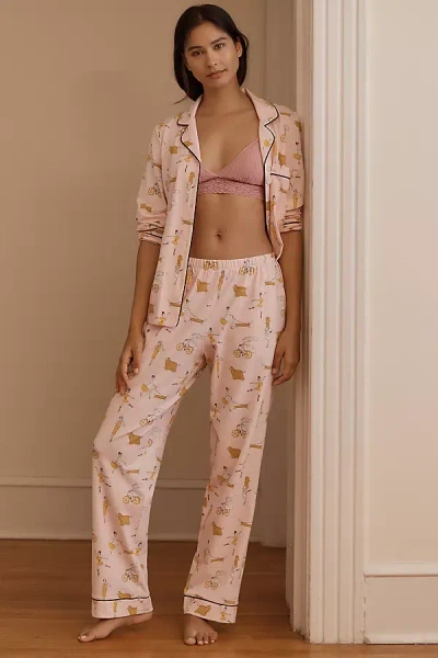 Bedhead Pjs Say Yes To Pasta Pajama Set In Pink