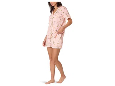 Bedhead Pjs Short Sleeve Cotton Knit Boxer Pajama Set