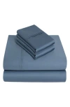 Bedhog 4-piece 625 Thread Count Cotton Sheet Set In Blue