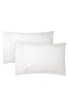Bedhog Set Of 2 Pima Cotton 625 Thread Count Pillowcases In White