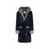 Bedroom Athletics Blue Moore - Men's Flannel Fleece Dressing Gown - Navy In Blue