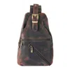 Bedroom Athletics Men's Accorsi - Distressed Leather Shoulder Bag - Brown In Brown