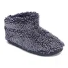 Bedroom Athletics Men's Blue Leonardo - Shorter Length 100% Recycled Snow Tipped Sherpa Slipper Boot - Washed Peacoat In Blue