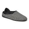 Bedroom Athletics Men's Harry - Harris Tweed Sling Back Slip On Mule Slipper - Black White Houndstooth In Black