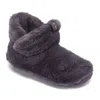 Bedroom Athletics Women's Black Harriet - Recycled High Density Faux Fur Slipper Boot - Ink In Black