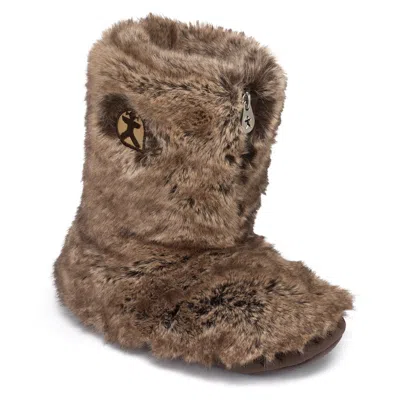 Bedroom Athletics Women's Brown Cole - Short Luxury Faux Fur Slipper Boot - Jackal