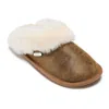 Bedroom Athletics Women's Brown Mae - Double Faced Sheepskin Mule Slippers - Distressed Coffee In Brown