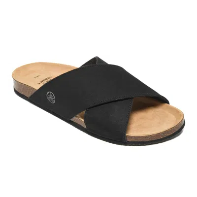 Bedroom Athletics Women's Calim - Crossover Sandal Slider - Black