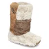 Bedroom Athletics Women's Florence - Mid Luxury Faux Fur Slipper Boot - Patchwork Ferret