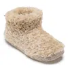 Bedroom Athletics Women's Neutrals Lauren - Luxury Borg Fleece Short Slipper Boot - Biscuit In Nude