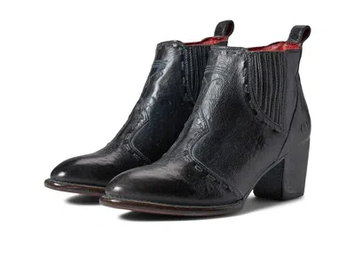Bed:stu Bed Stu Brie Ii F393078-002 Boots Women's Us 6 Black Leather Block Heel Zogg178 In Multi