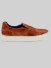 Bed:stu Harry Plain Toe Slip On Sneakers In Brown