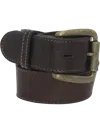 Bed:stu Meander Distressed Leather Belt In Brown